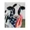 Stupell Industries Farm Cow American Flag Animal Canvas Wall Art